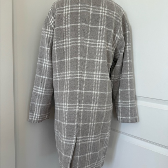 Plaid Mid Length Coat - Picture 6 of 6
